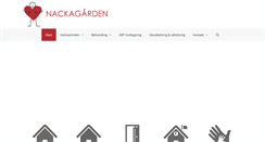 Desktop Screenshot of nackagarden.se